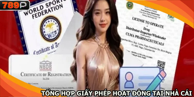 Tổng hợp giấy phép hoạt động có tại nhà cái